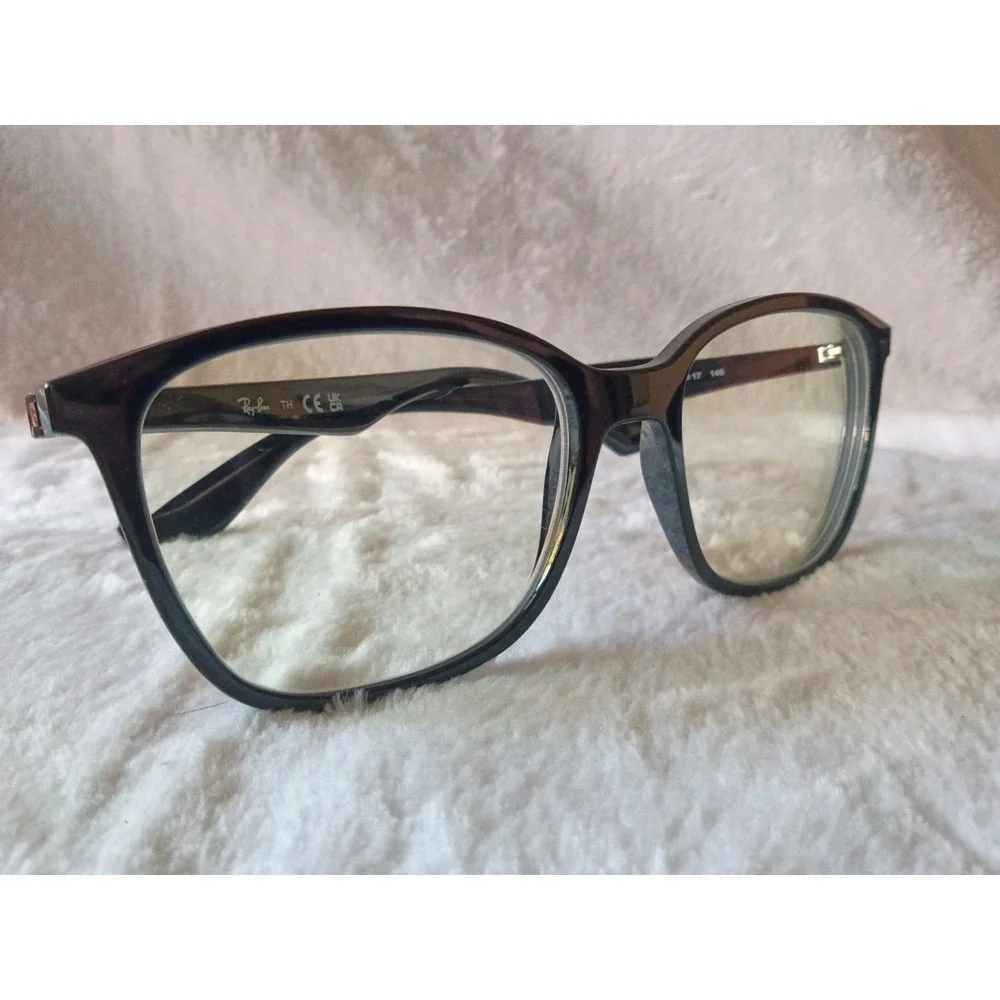 Ray-Ban RB7066 2000 Black Eyeglass Frames 54-17-145 w/ Case Authentic